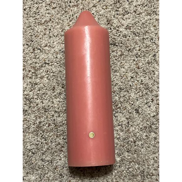 (2) Colonial Candles of Cape Cod pink  Pillar Candle 3x9” Pink Vintage - Picture 2 of 4